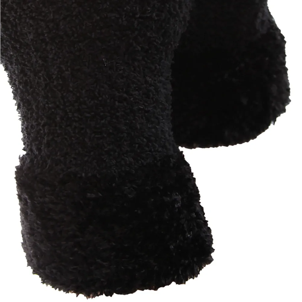 FLOSO Ladies/Womens Fluffy Extra Soft Winter Gloves With Patterned Cuff