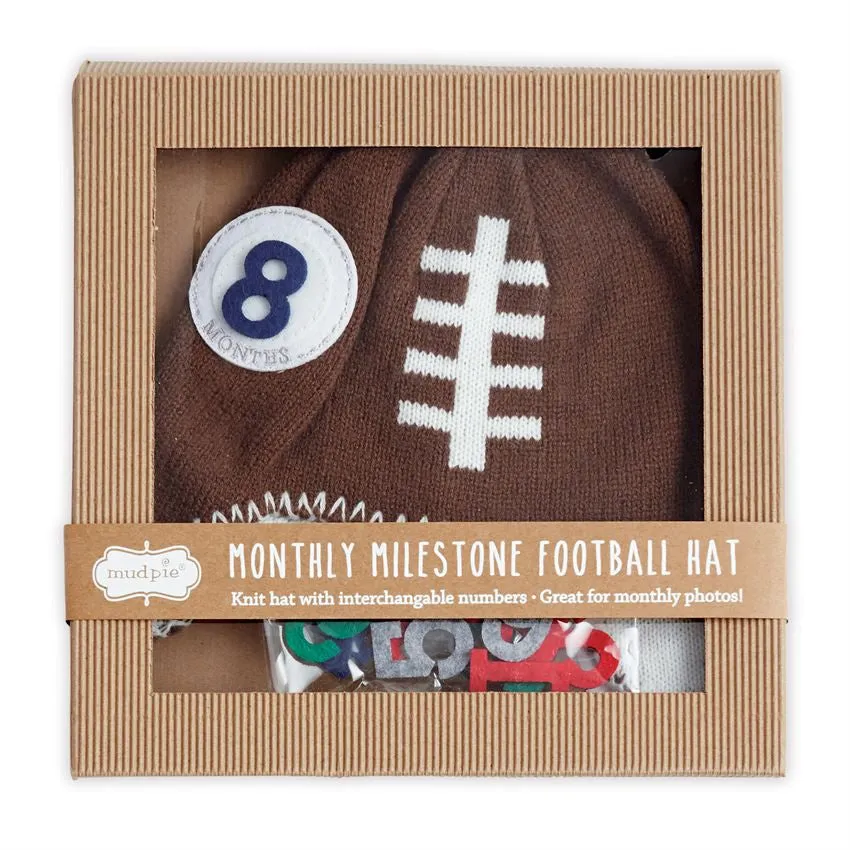 Football Milestones Knit Hat