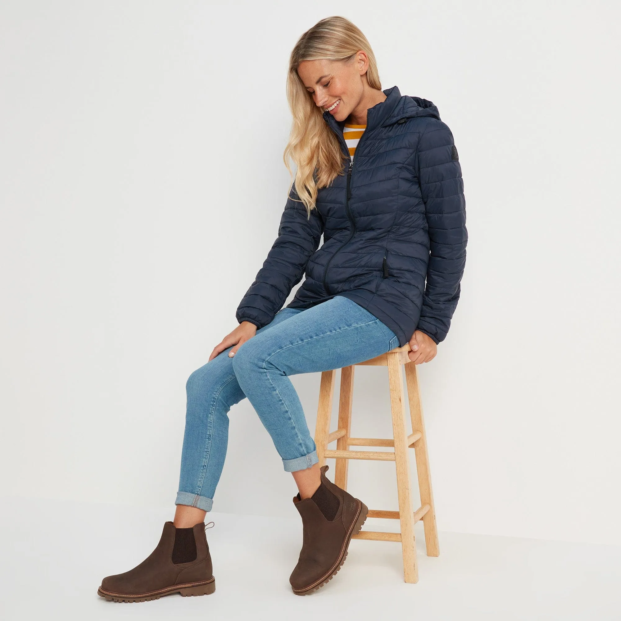 Garriston Womens Lightweight Padded Jacket - Dark Indigo