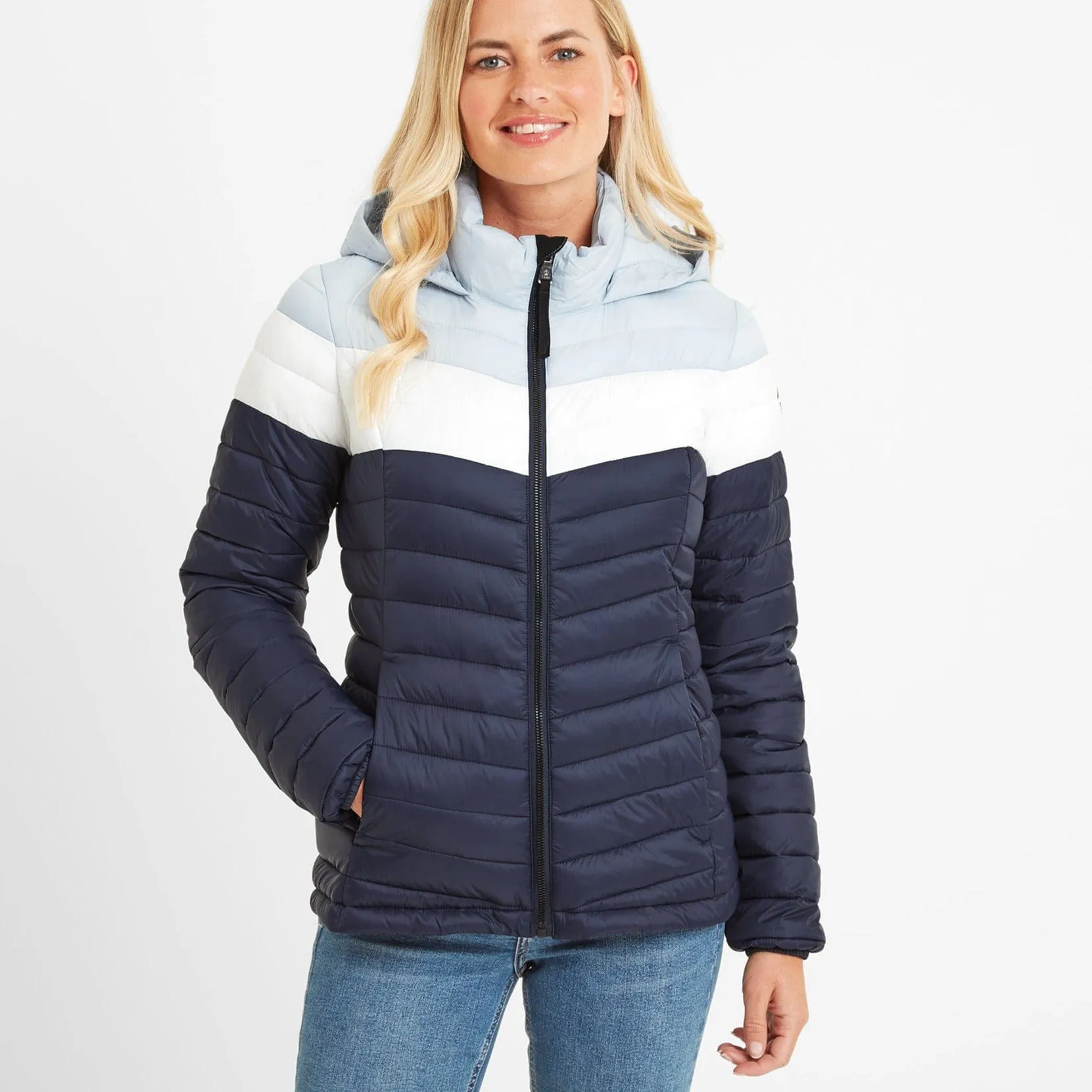 Garriston Womens Lightweight Padded Jacket - Navy Block