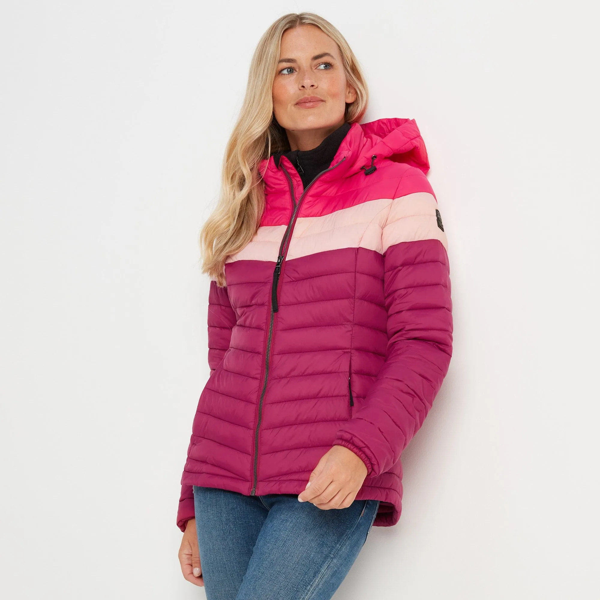 Garriston Womens Lightweight Padded Jacket - Raspberry/Magenta Pink