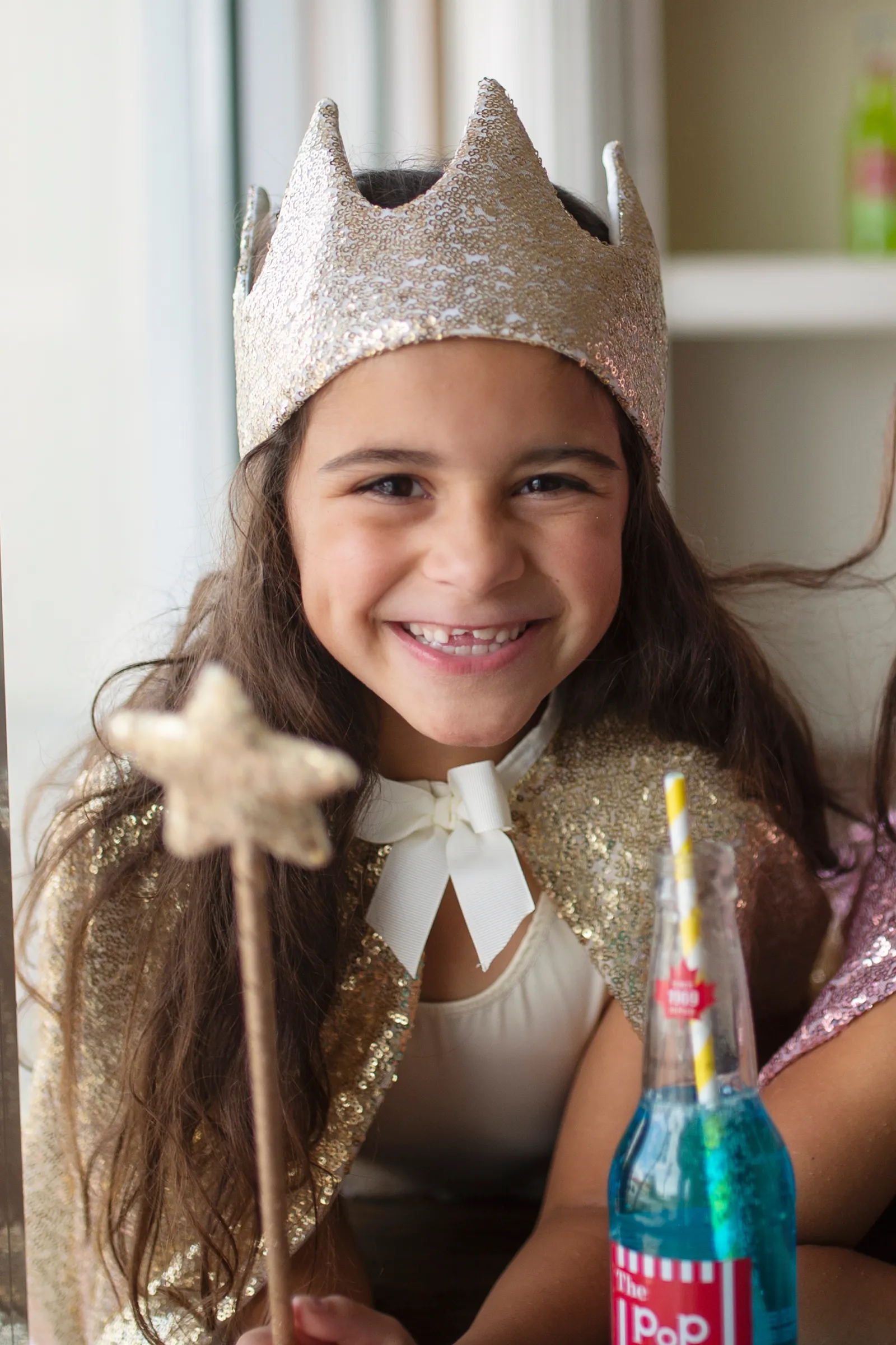 Gracious Gold Sequins Crown