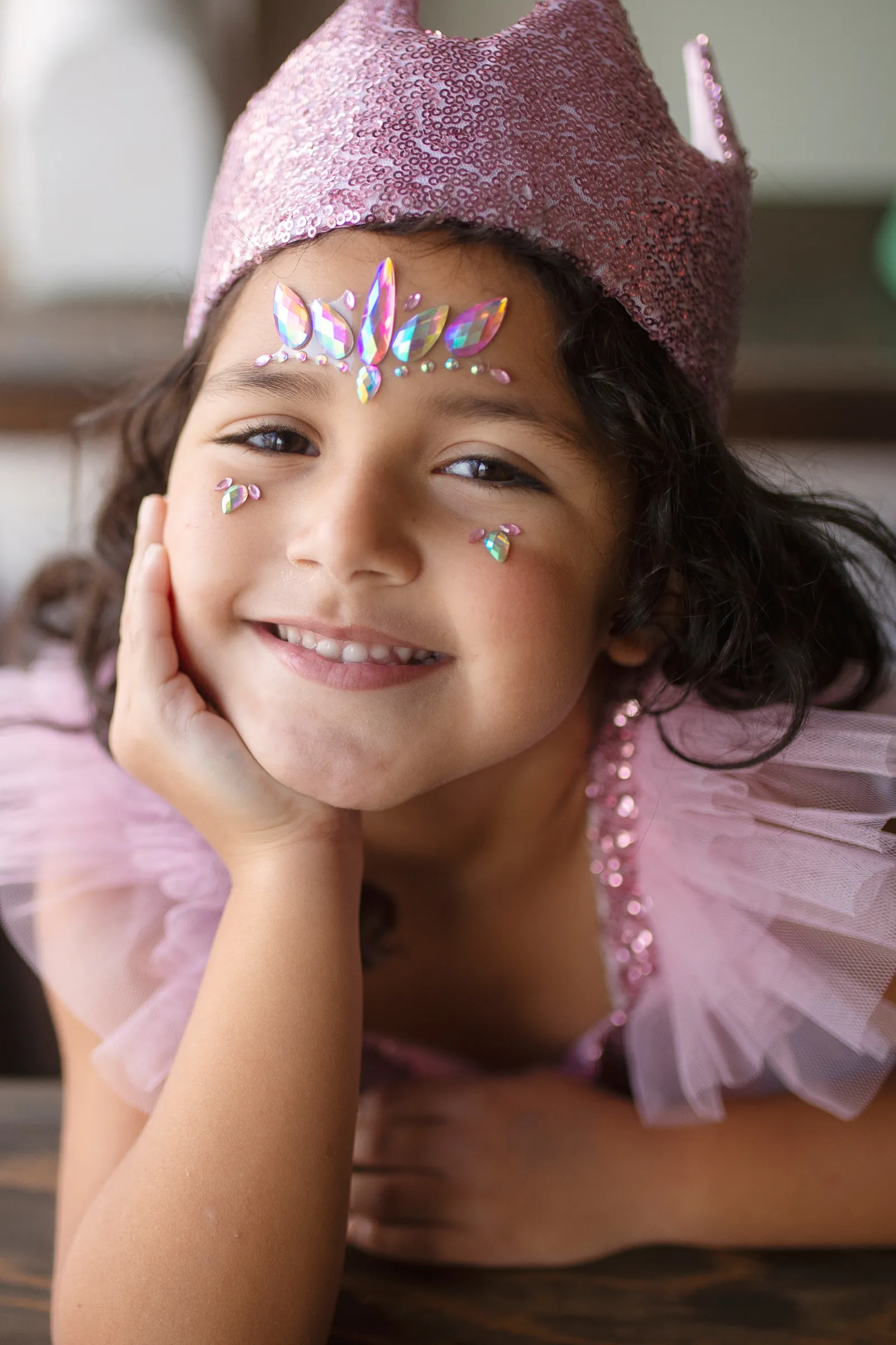 Gracious Gold Sequins Crown