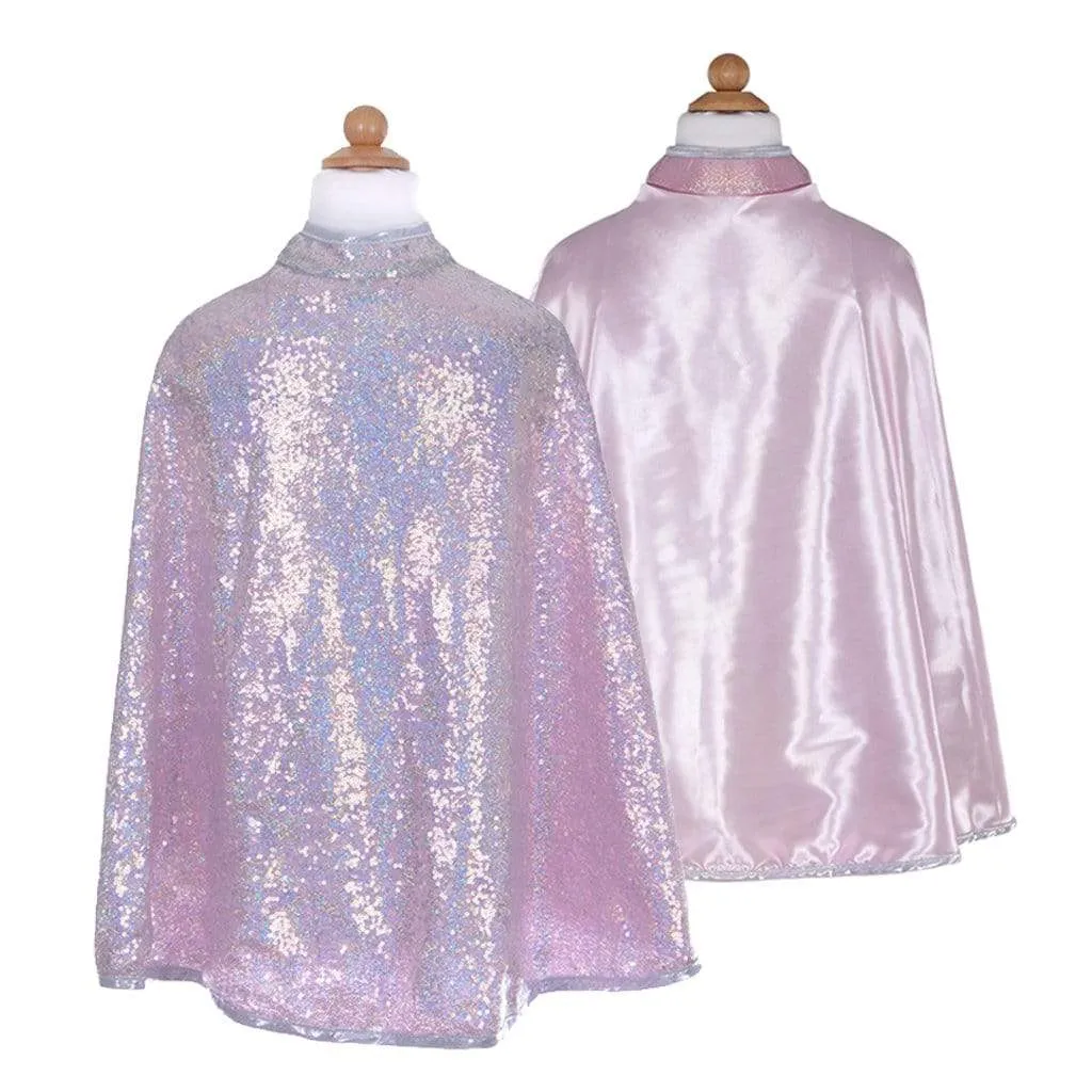 Great Pretenders Reversible Sequins Cape – Silver