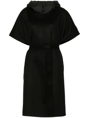 Grenoble belted hooded cape