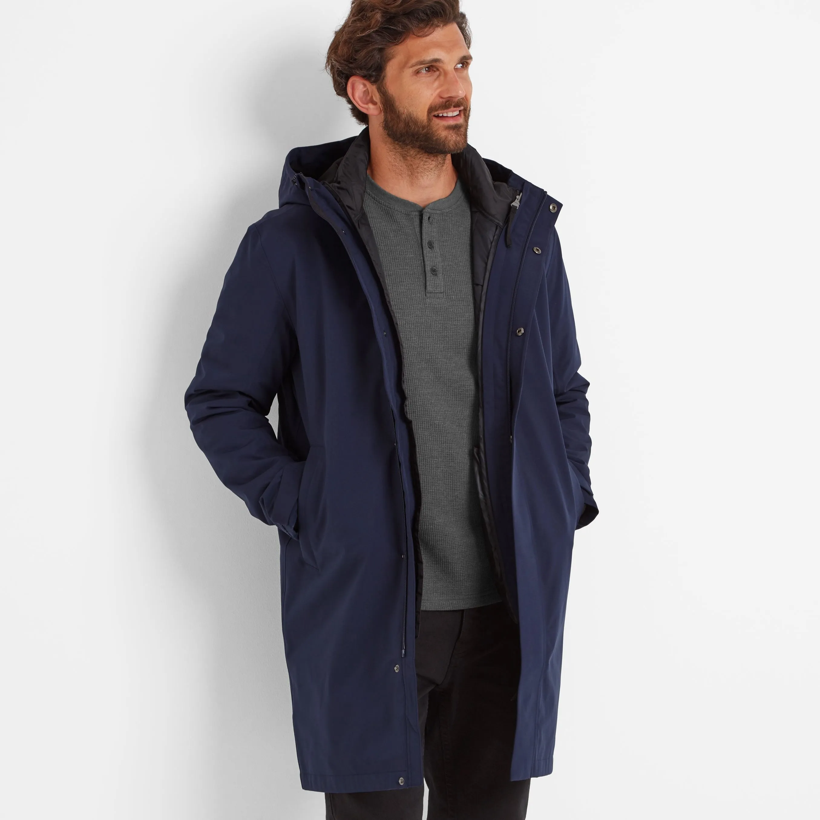 Haydon Mens 3in1 Jacket - Dark Marine