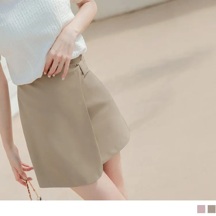 HIGH WAIST BOWKNOT A-LINE CHIFFON MINI SKIRTS