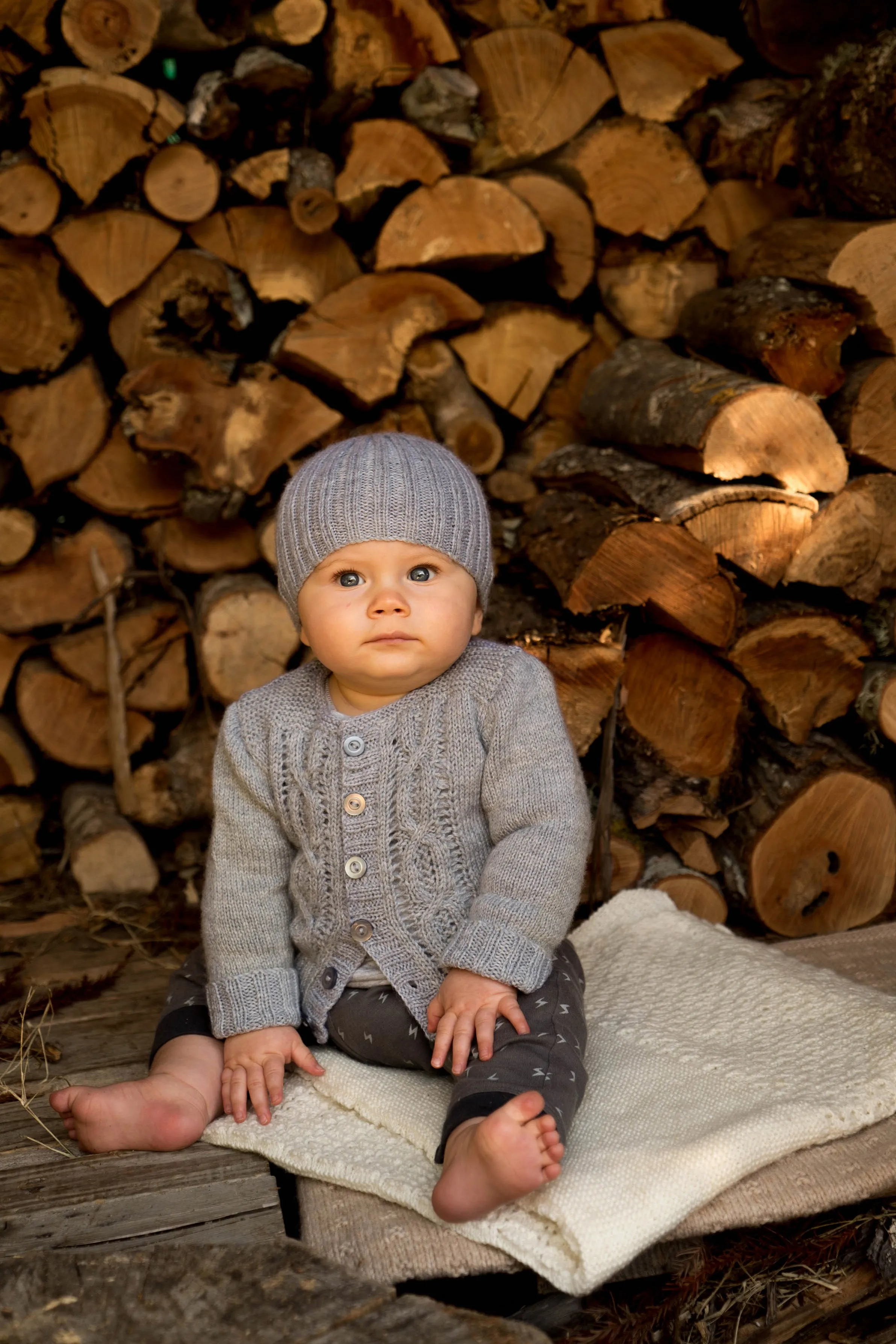 Jasper Cardi and Beanie