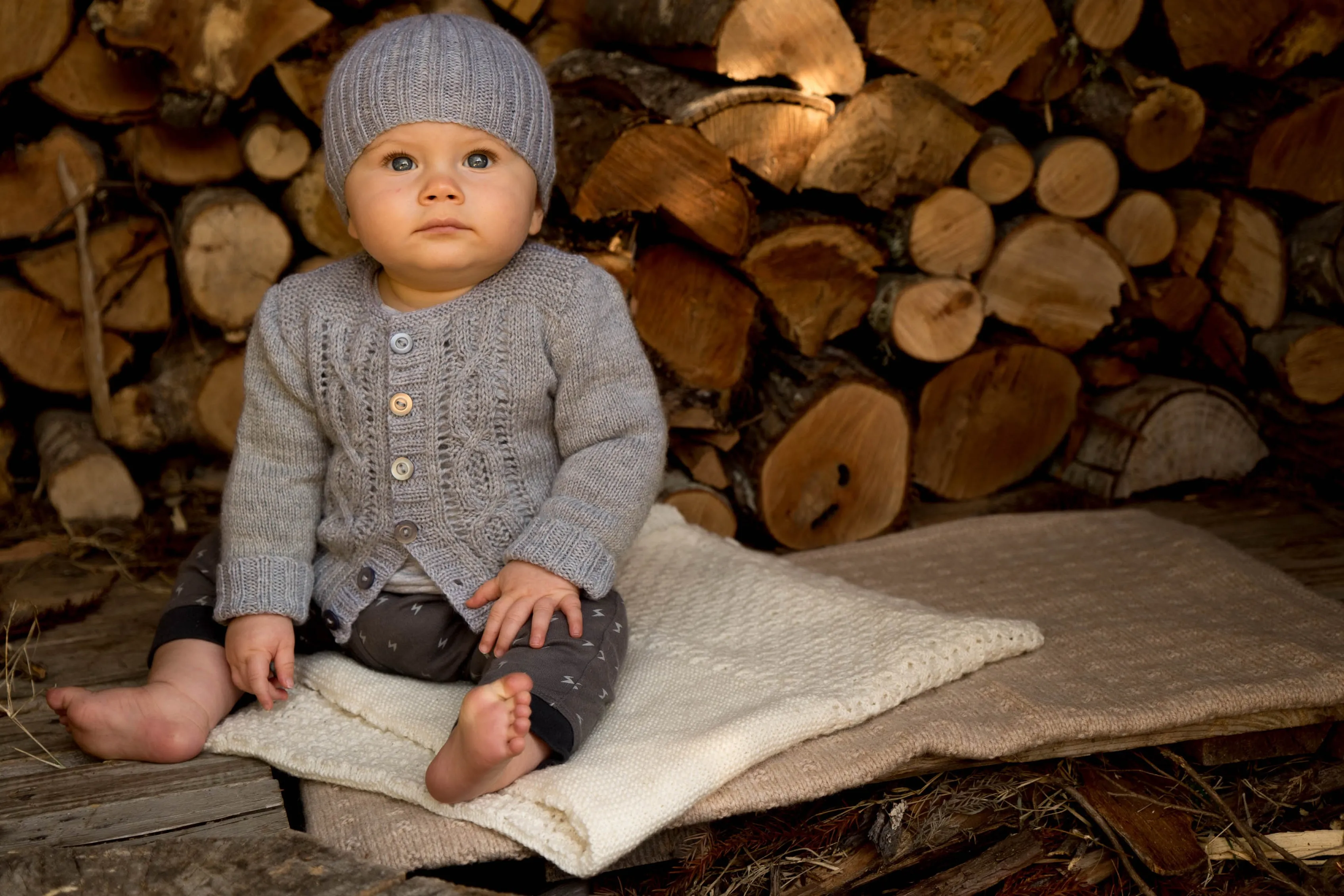 Jasper Cardi and Beanie