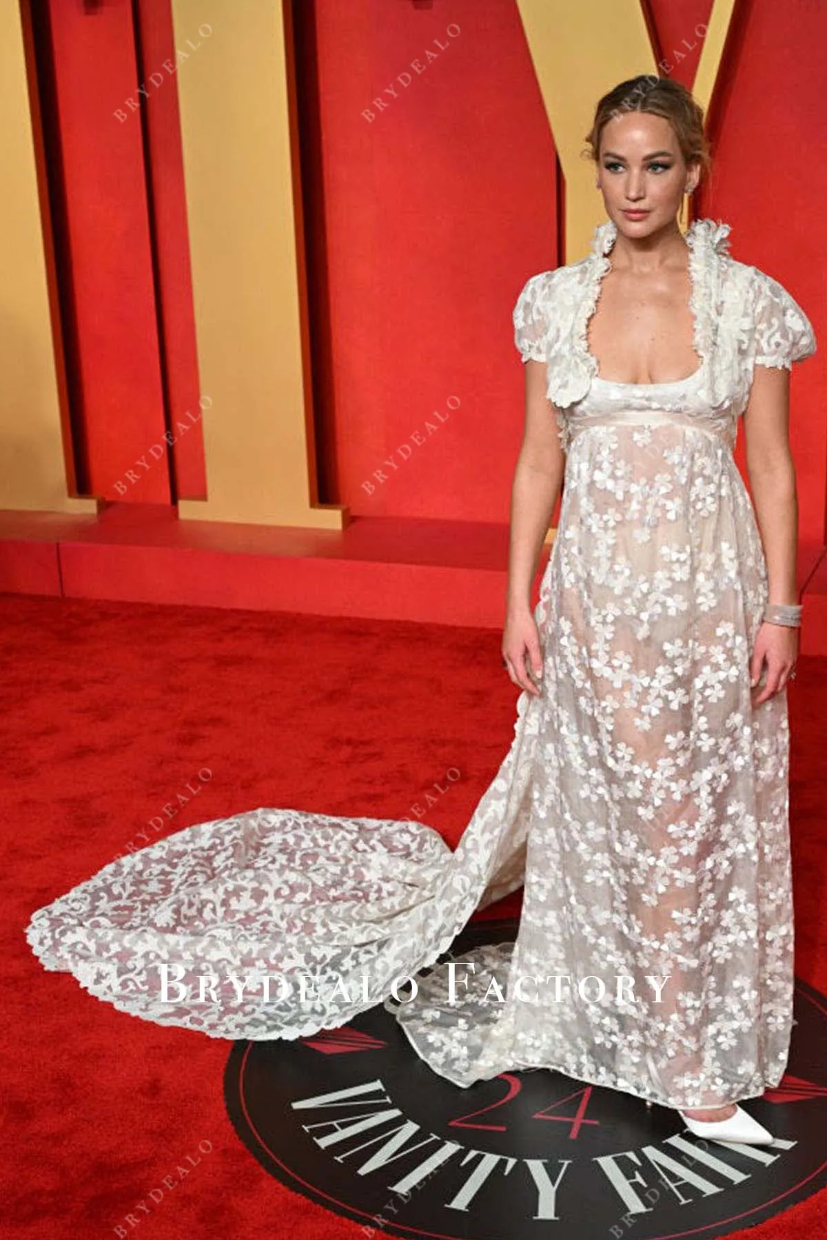 Jennifer Lawrence 2024 Oscars After Party A-Line Dress