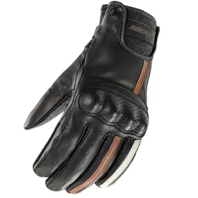 Joe Rocket Men’s Dakota Black Goatskin Leather Perforated Gloves with Knuckle Armor