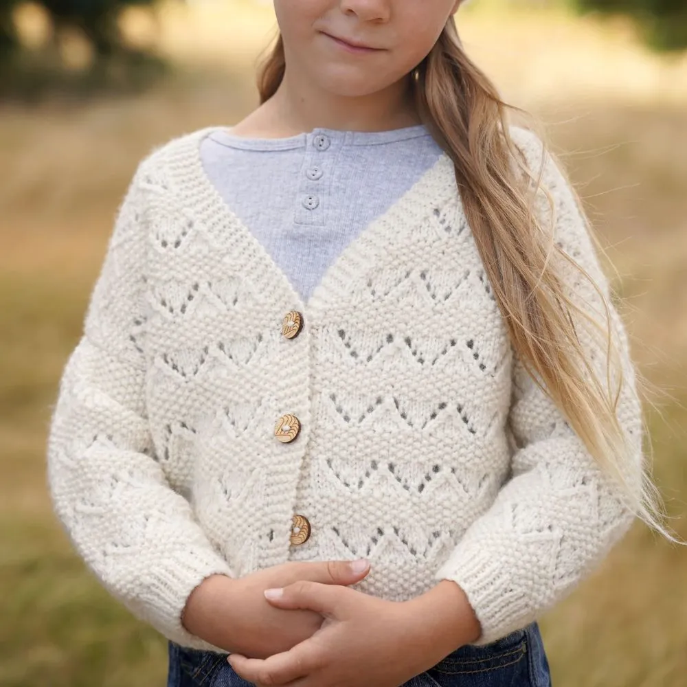 Kelsey Cardi and Hat Knitting Pattern - 8Ply (LF45)