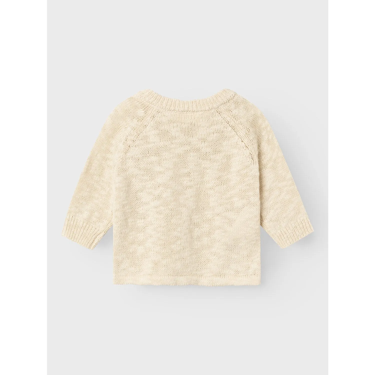 Lil'Atelier Bleached Sand Jeff Wrap Knit Blouse