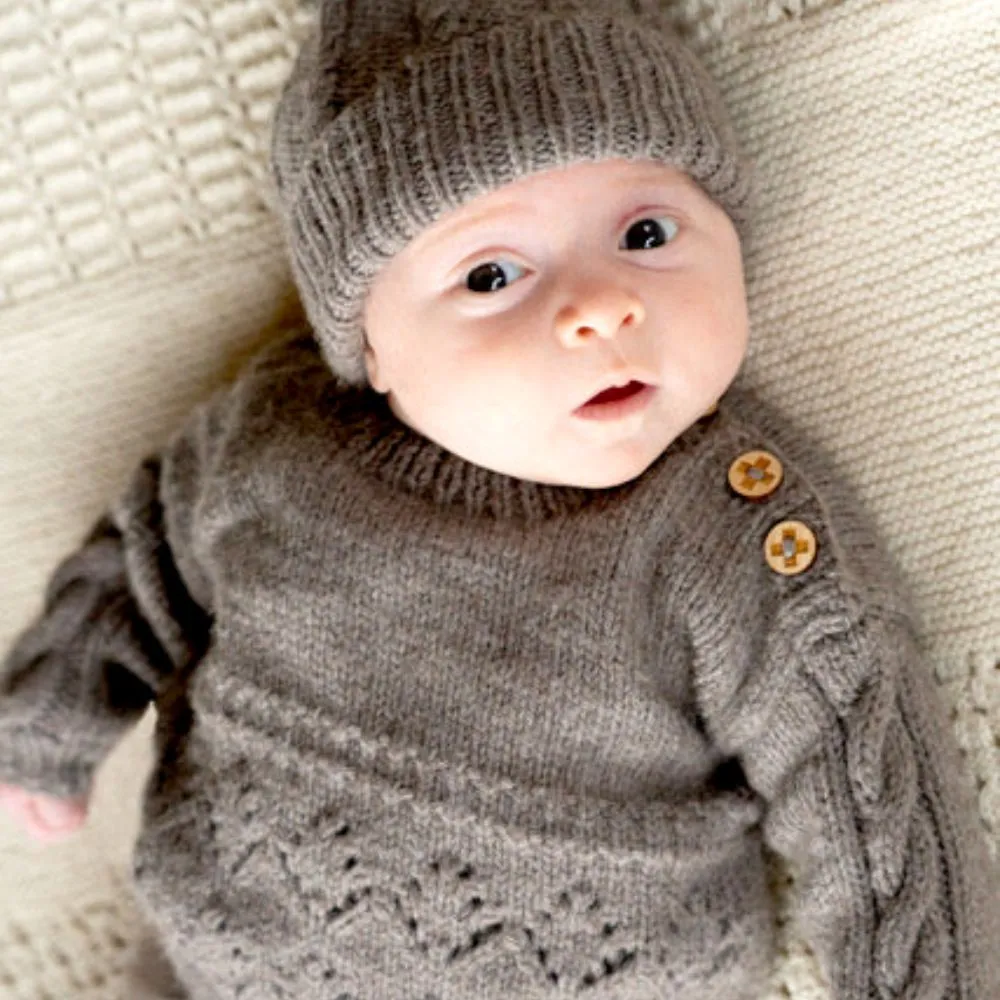 Lottie Sweater and Hat Knitting Pattern - 8Ply (BC123)