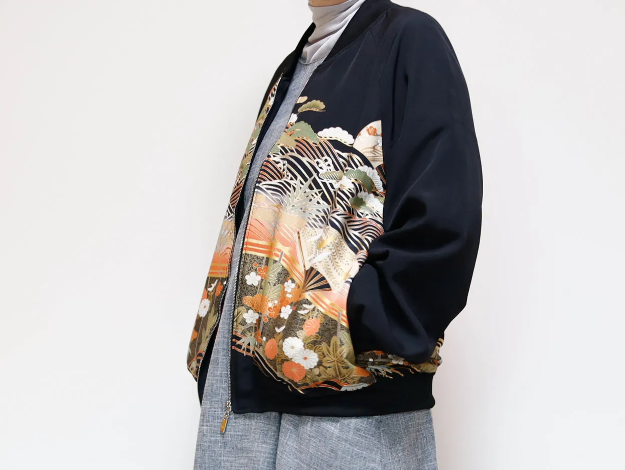 <J09-016> KIMONO BOMBER Jacket  -Mens M  Ladys XL