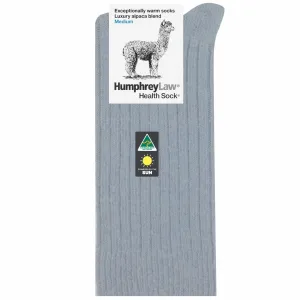 Luxury Alpaca Blend Socks in Silver Blue - Aussie Made