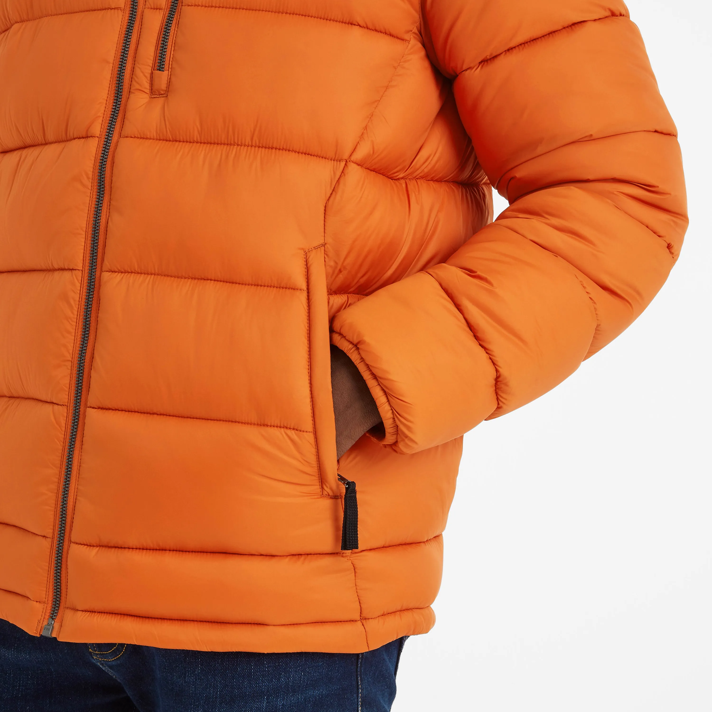 Maloney Mens Padded Jacket - Dark Orange