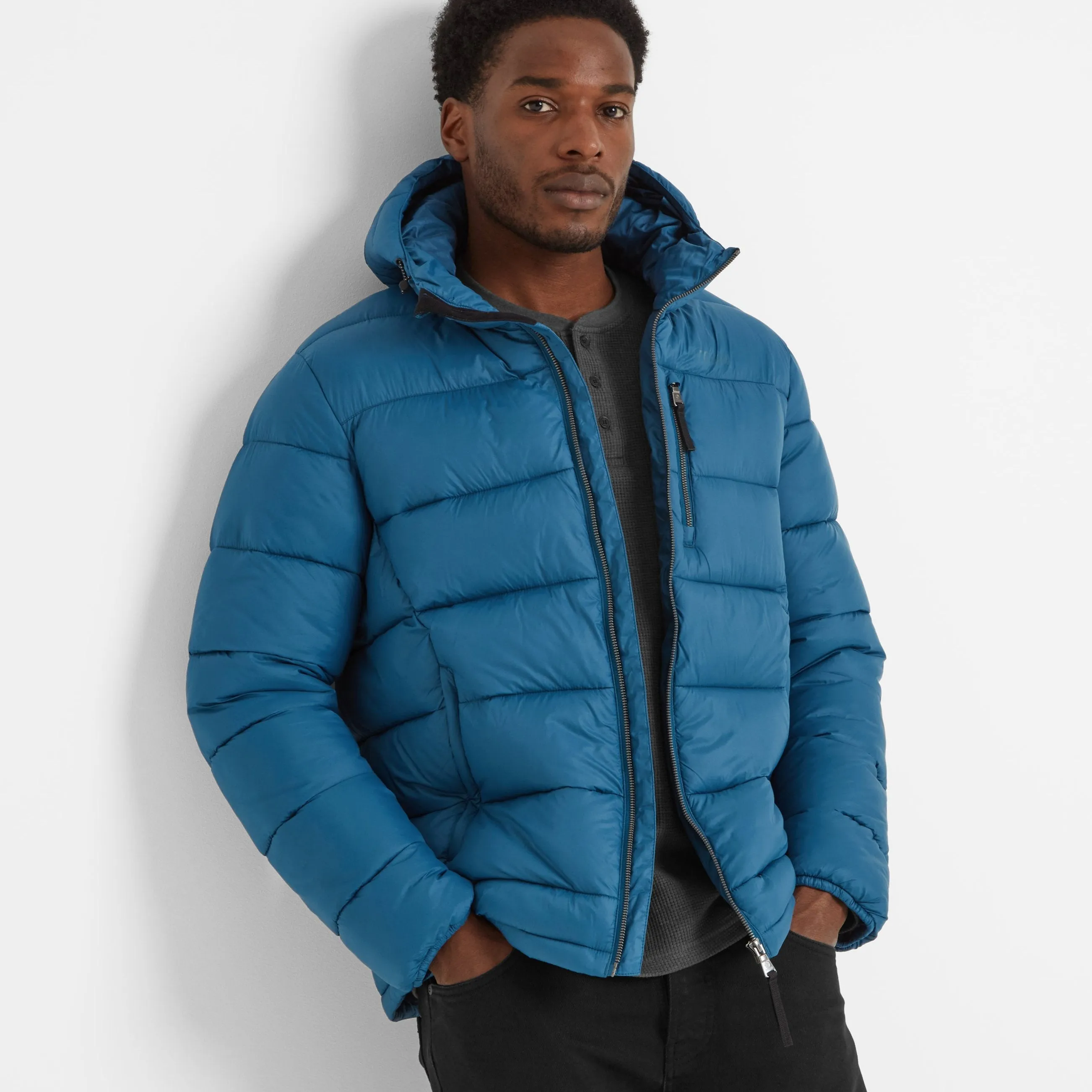 Maloney Mens Padded Jacket - Marine Blue