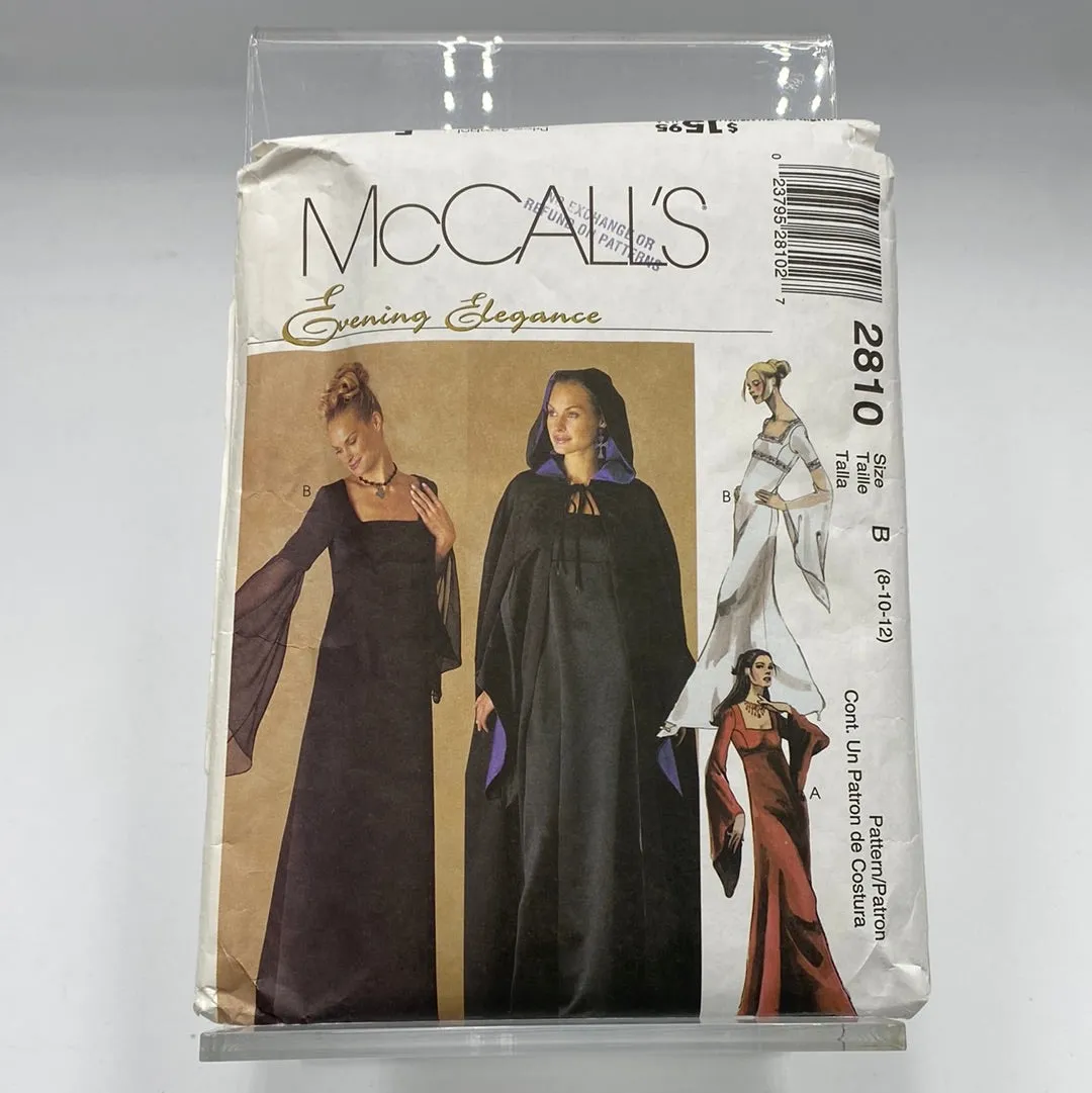 MCCALL'S Pattern, Lined Gown & Cape (PMC2810)