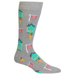 Men's Realtor Crew Socks/Gray