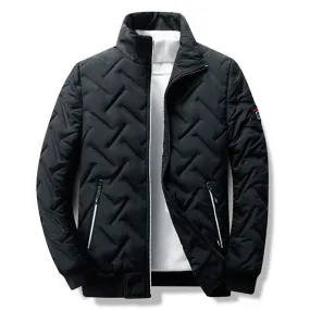 Men's Winter Coat with Stand Collar