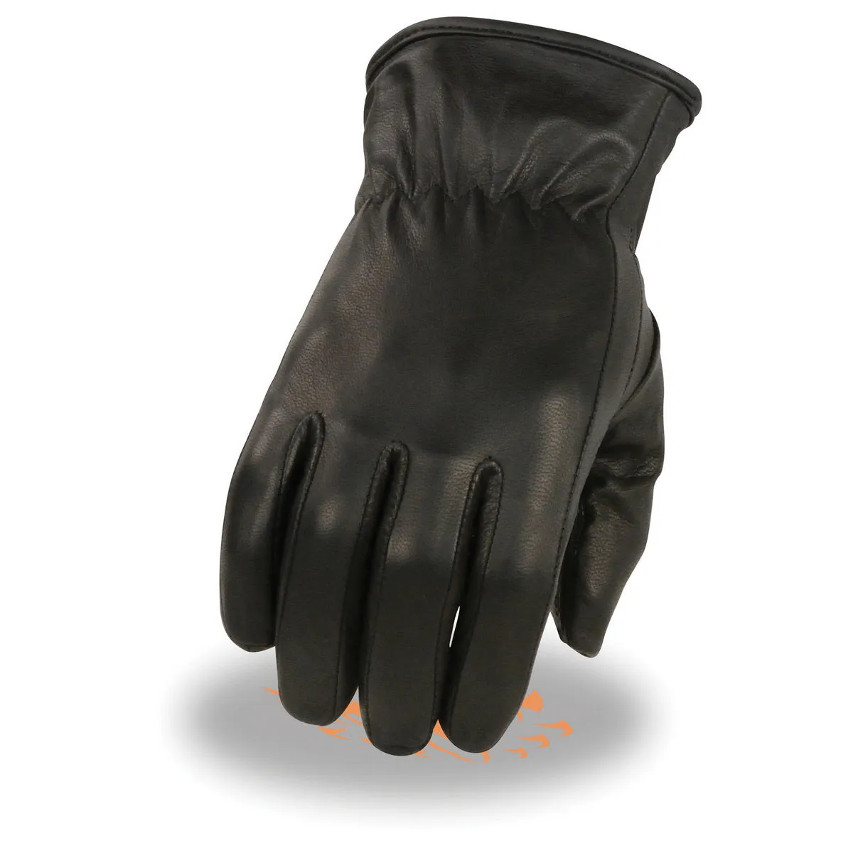 Milwaukee Leather MG7715 Women's 'Thermal Lined' Black Leather Gloves with Cinch Wrist