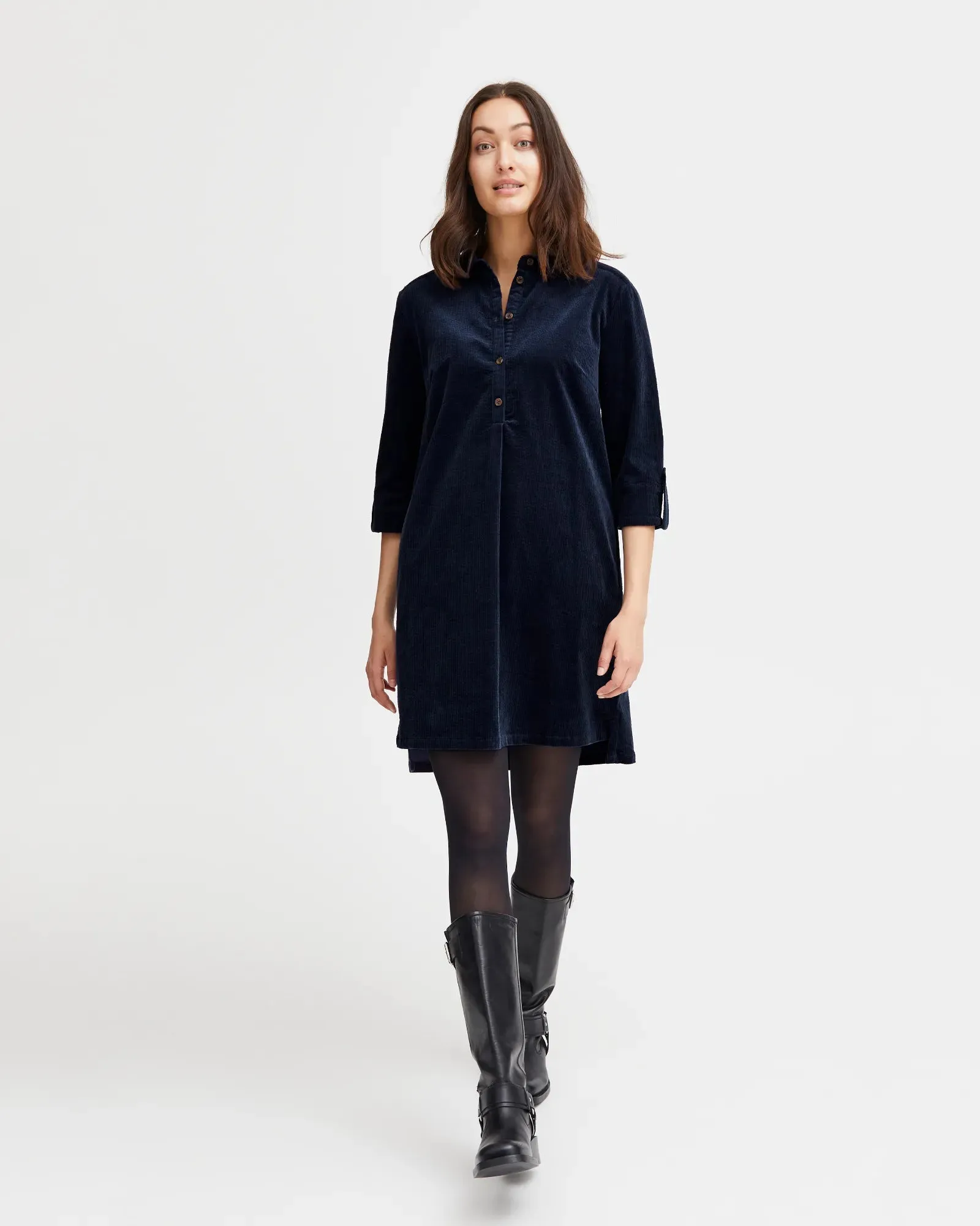 Mita Cord Tunic - Peacoat