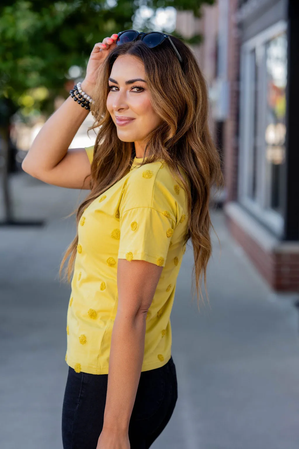 Monochrome Dotted Tee