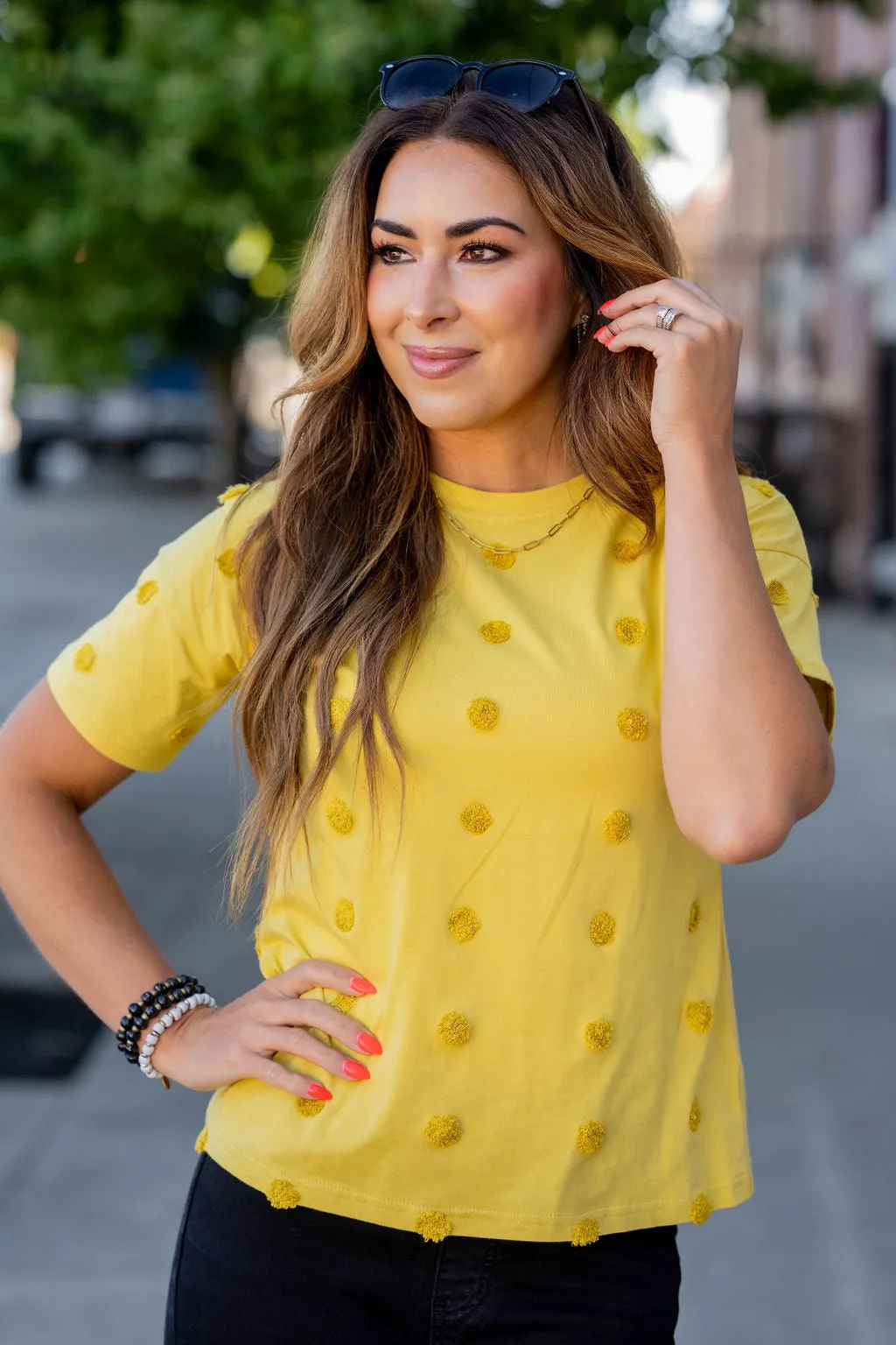 Monochrome Dotted Tee