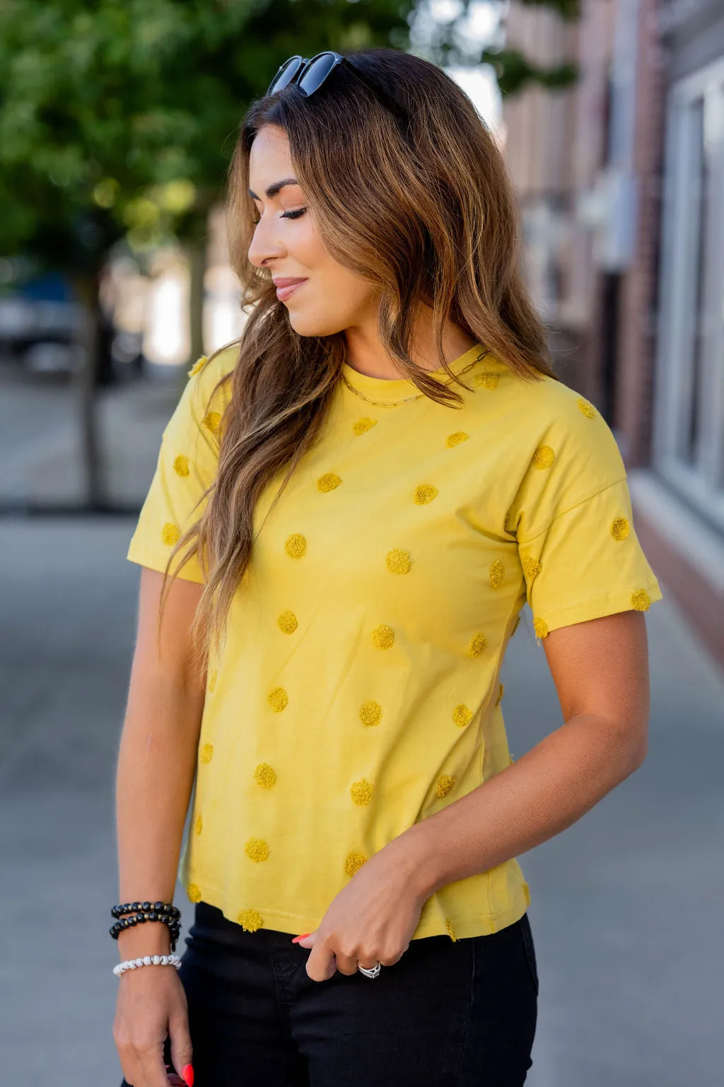 Monochrome Dotted Tee