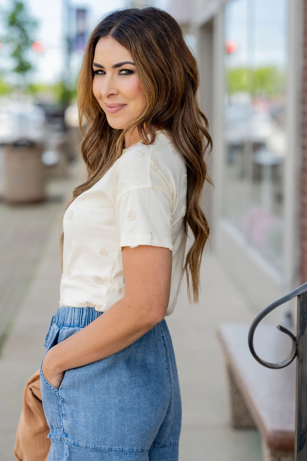 Monochrome Dotted Tee