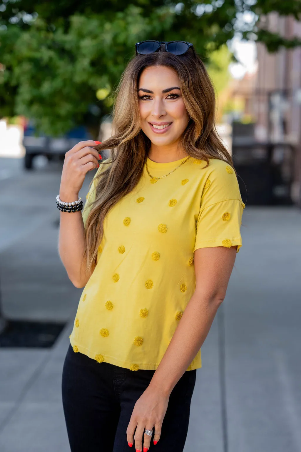 Monochrome Dotted Tee