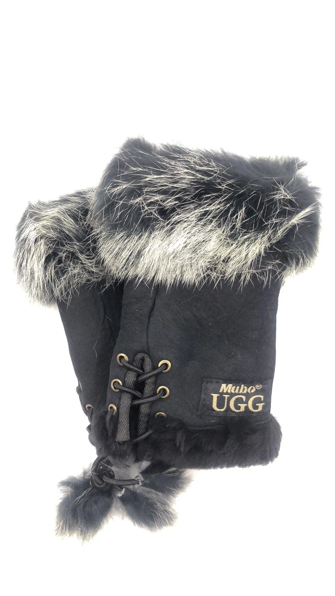 Mubo UGG Genuine Sheepskin Fingerless Glove SH001 Size M