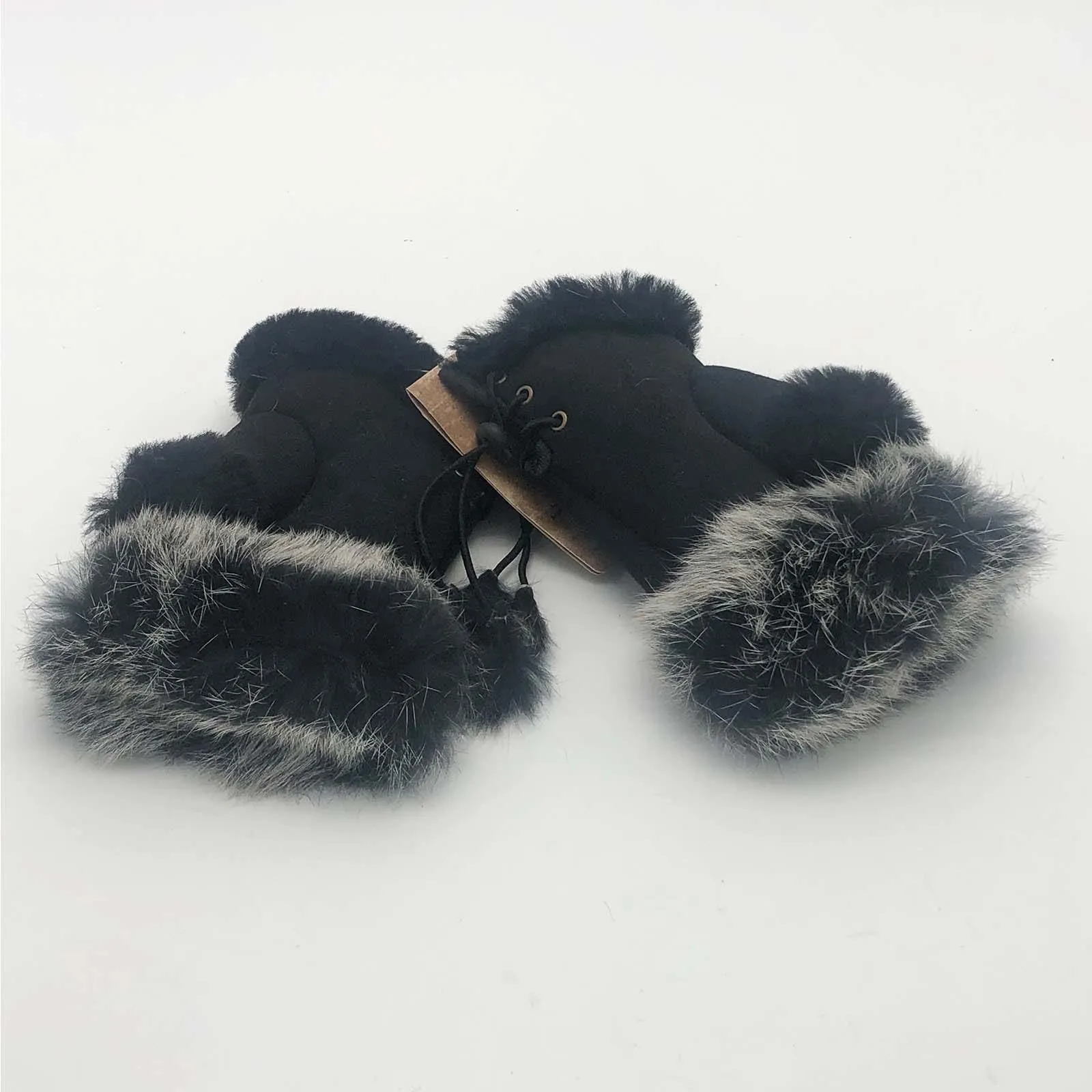 Mubo UGG Genuine Sheepskin Fingerless Glove SH001 Size M