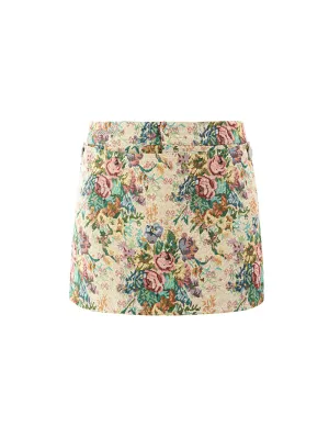 MUKZIN Jacquard Original Skirt Vintage Print