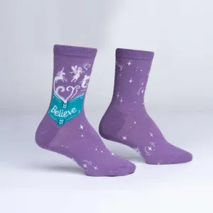 Neverending Story Women's Crew Socks - Glow in the Dark