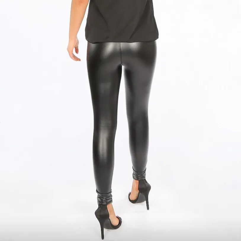 New Pleather High Waist Leggings (3 Colours)