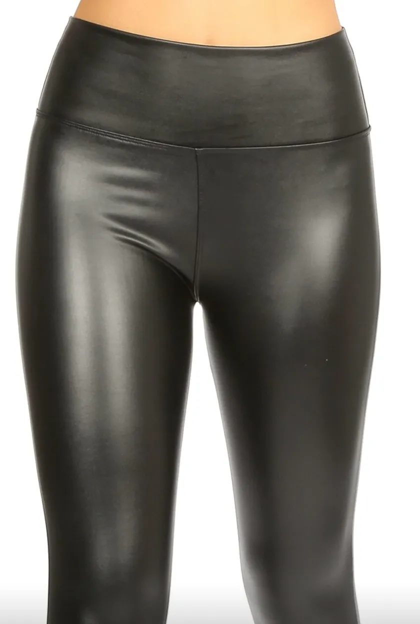 New Pleather High Waist Leggings (3 Colours)