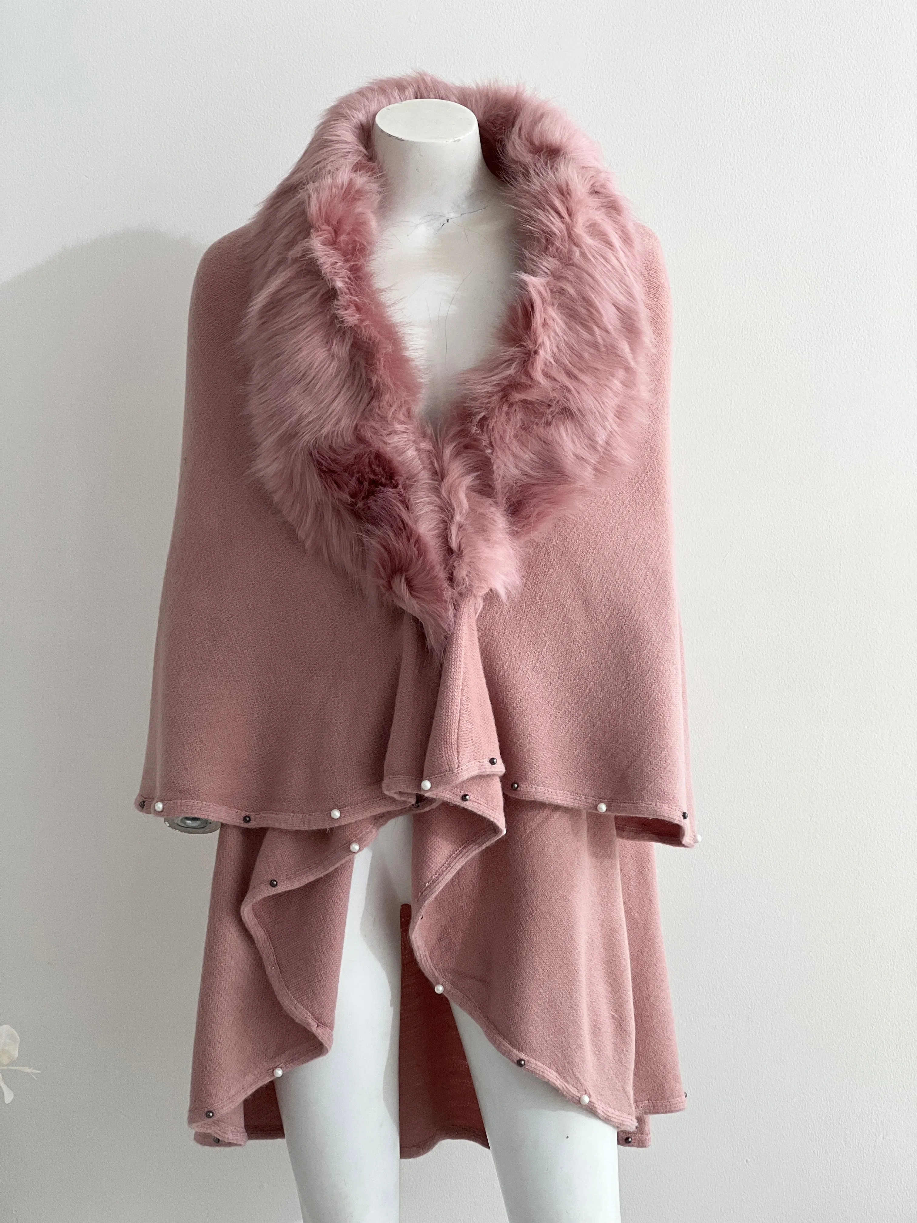 Omnia Blush Shawl Cardigan