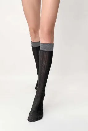 Oroblu Viscose Braided Knee High Socks