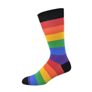 Over the Rainbow Men's Bamboo Crew Socks