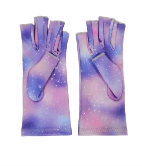 Pastel Galaxy Compression Gloves