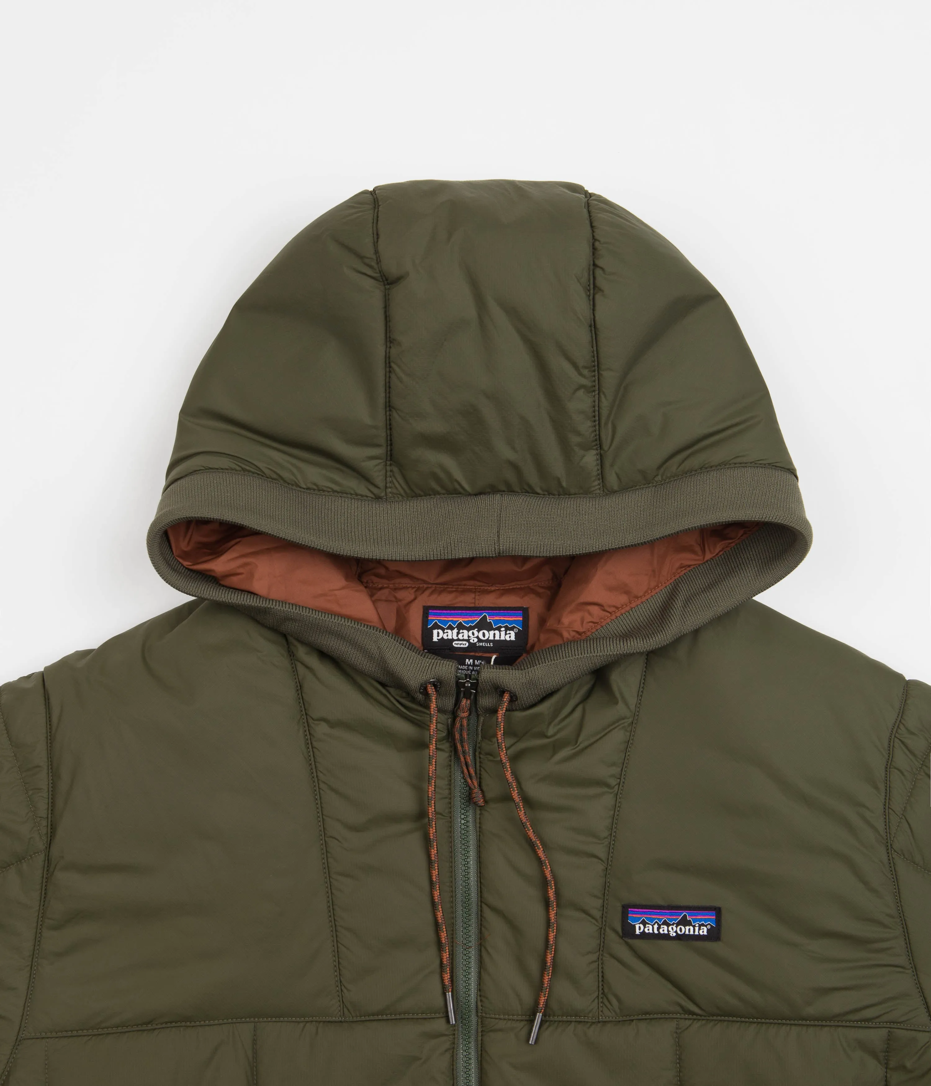 Patagonia Box Quilted Hooded Jacket - Basin Green