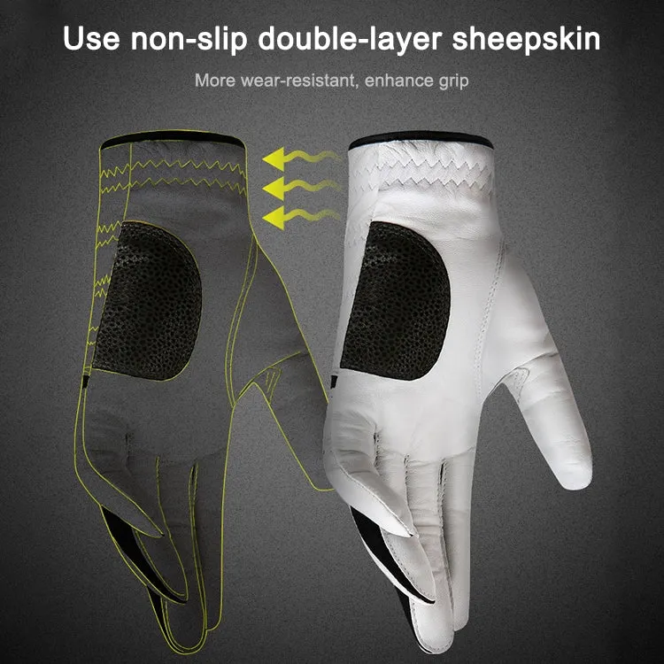 PGM Golf Sheepskin Breathable Non-slip Single Gloves for Men (Color:Right Hand Size:23)