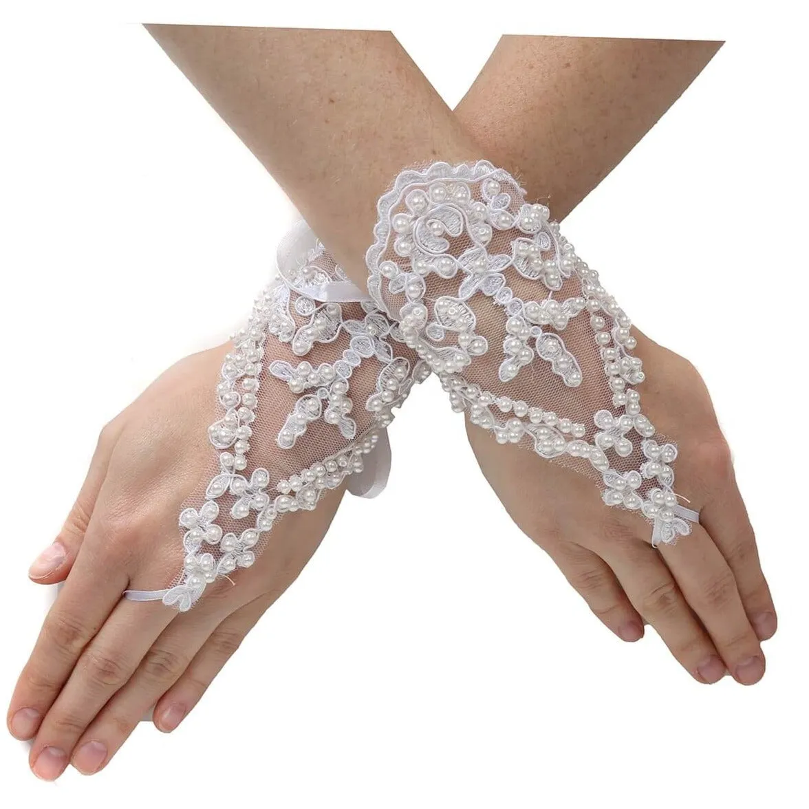 Princess Pearl Fingerless Gloves