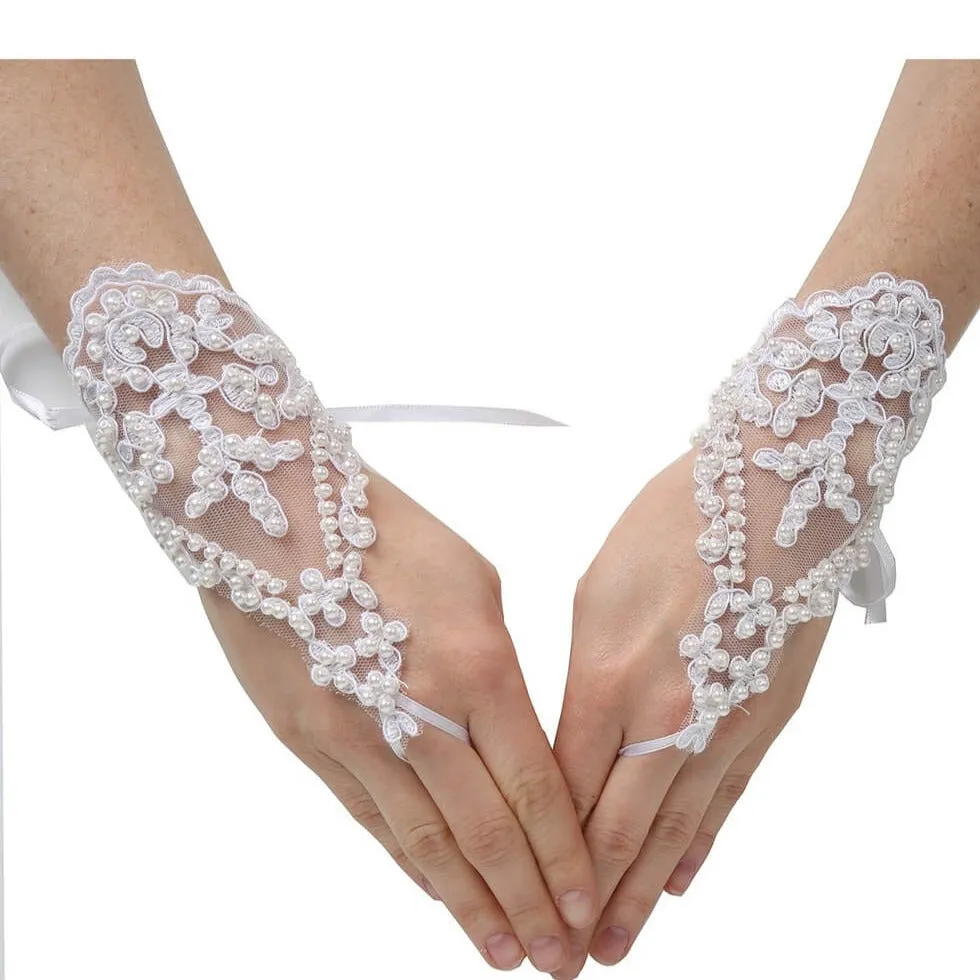 Princess Pearl Fingerless Gloves