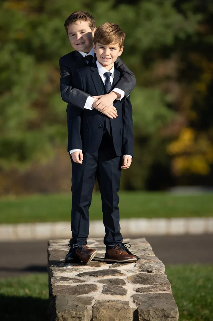 "Leo" Kids Midnight Navy 5-Piece Suit