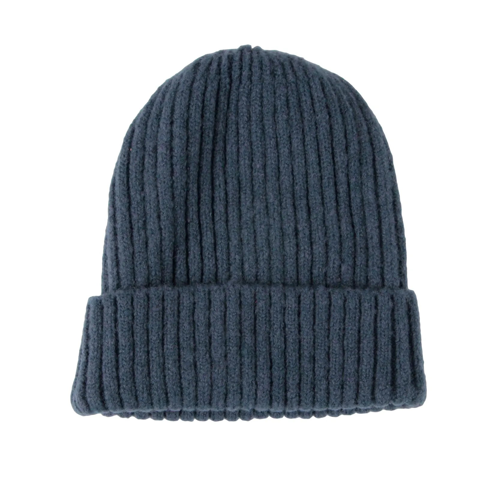 Ribbed Knit Beanie Classic Plain Warm Cuff Daily Cap XZ50075