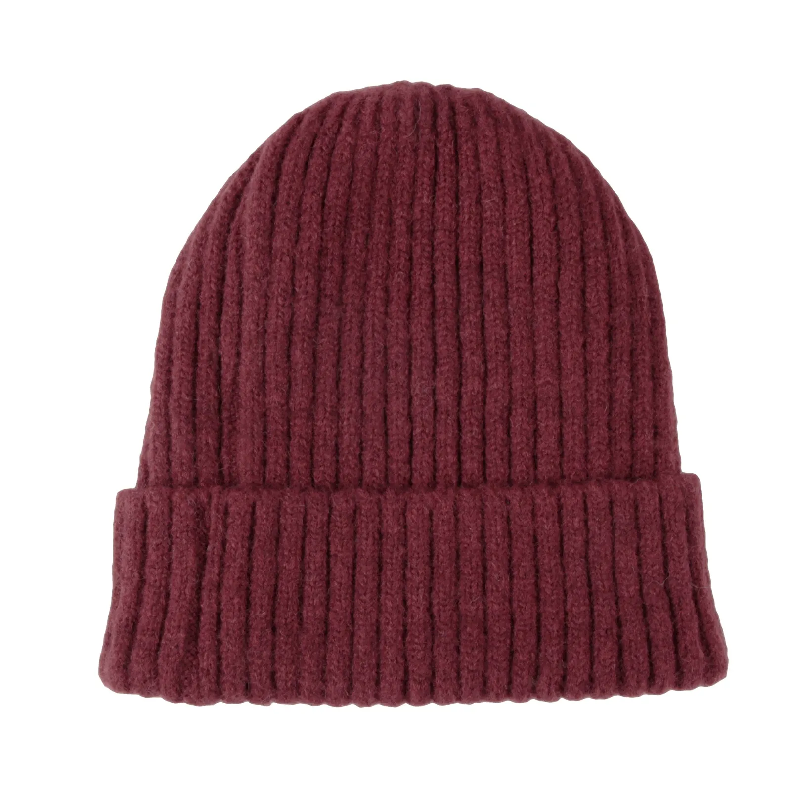 Ribbed Knit Beanie Classic Plain Warm Cuff Daily Cap XZ50075