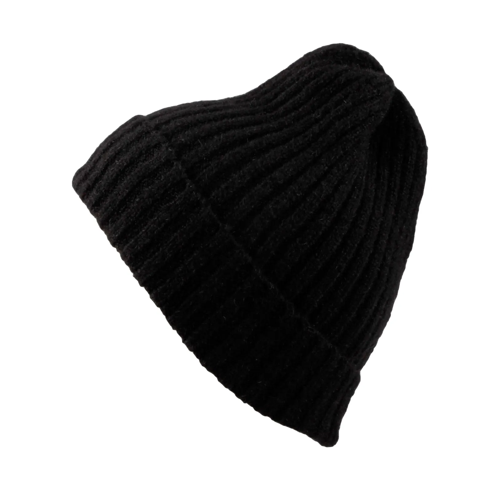 Ribbed Knit Beanie Classic Plain Warm Cuff Daily Cap XZ50075